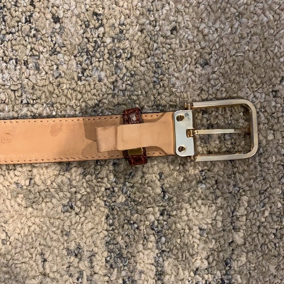Briggs Ltd. Genuine Crocodile Brown Leather Belt - Picture 8 of 16